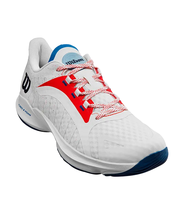 Zapatillas Wilson Hurakn Pro White/Wilson Red/D V Blue - Image 4