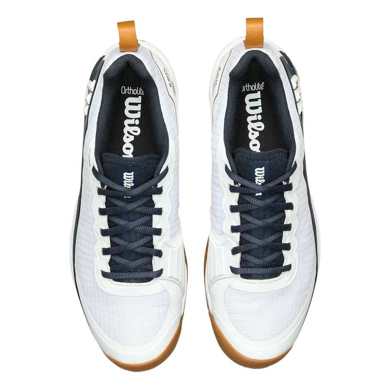 Zapatillas Wilson Rush Pro 4.5 Clay RG White/Navy Blazer/Gum 2025 - Image 3