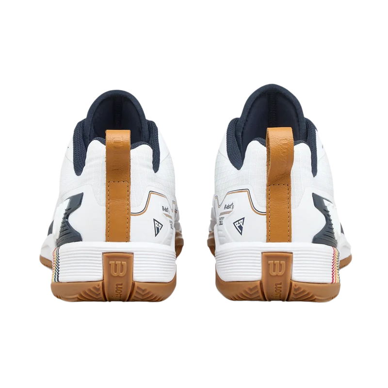 Zapatillas Wilson Rush Pro 4.5 Clay RG White/Navy Blazer/Gum 2025 - Image 5