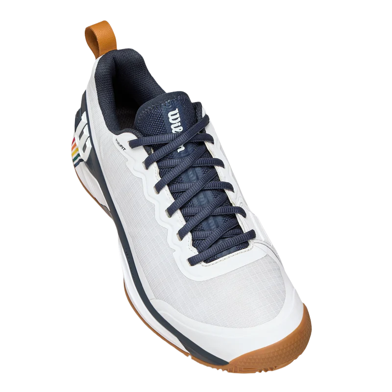 Zapatillas Wilson Rush Pro 4.5 Clay RG White/Navy Blazer/Gum 2025 - Image 6
