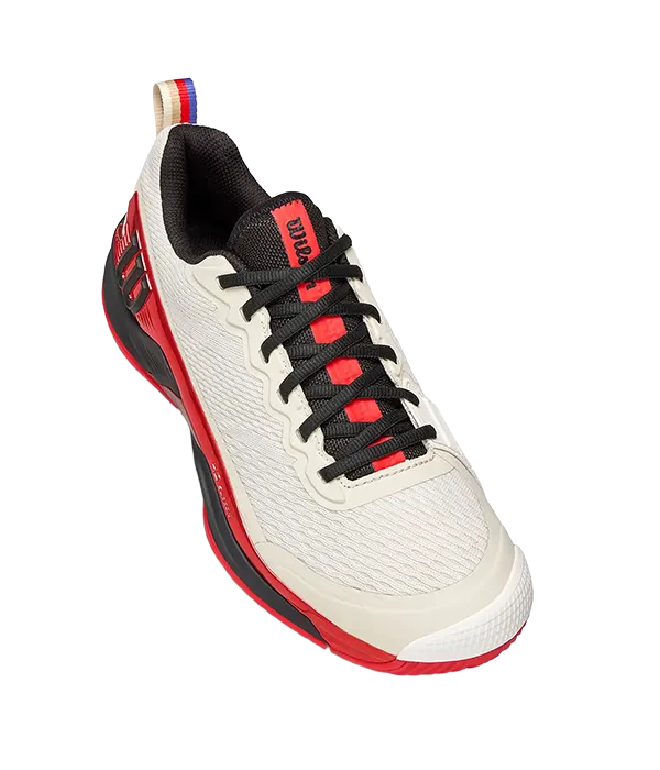 Zapatillas Wilson Rush Pro 4.5 USO Tofu/Infrared/Black - Image 4