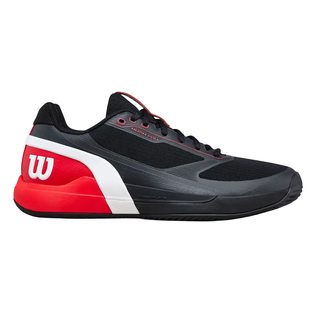 Zapatillas Wilson Rush Pro 5 Black/Infrared/White 2026