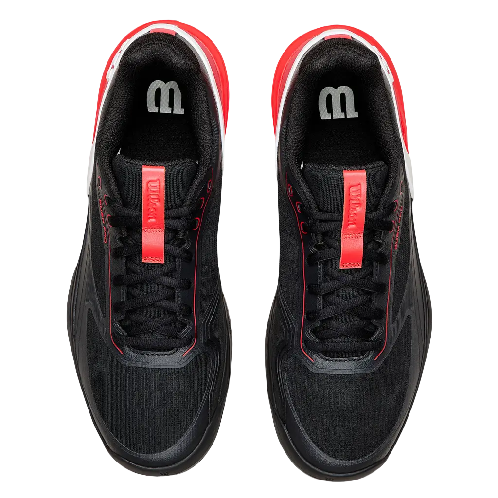 Zapatillas Wilson Rush Pro 5 Black/Infrared/White 2026 - Image 3