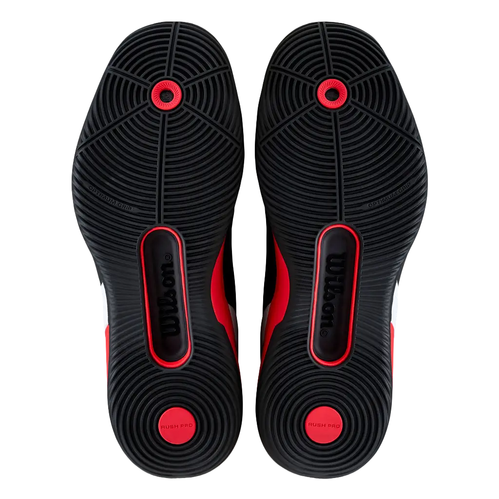 Zapatillas Wilson Rush Pro 5 Black/Infrared/White 2026 - Image 4